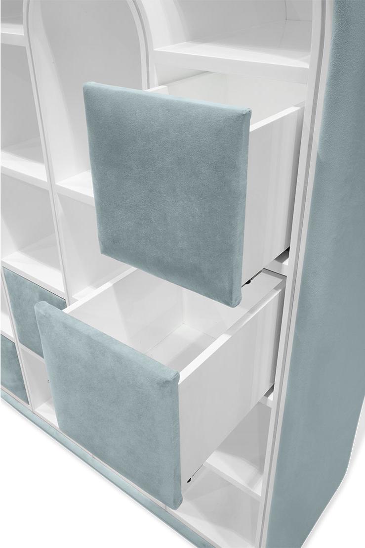 Bubblegum Marshmallow Blue Fun Bed | Configuration: Small | Mattress Size: 90 x 190 cm