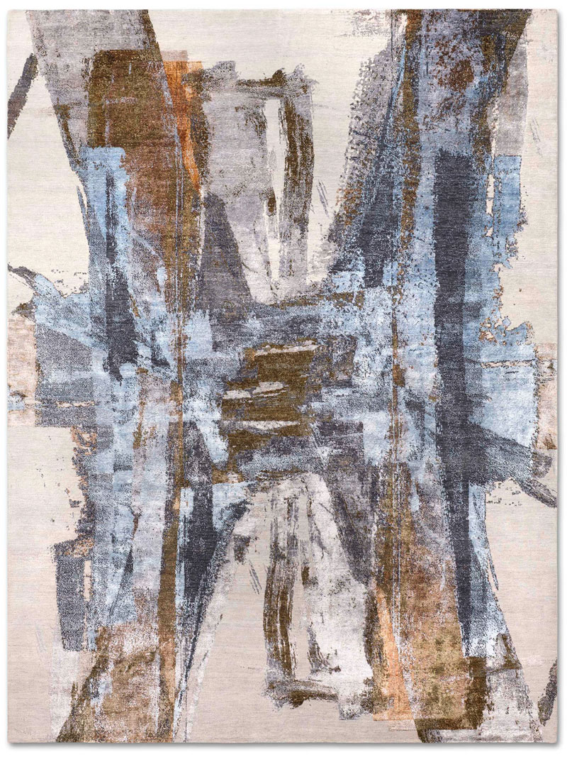 Blue Rust Hand-Woven Exquisite Rug | Size: 170 x 240 cm