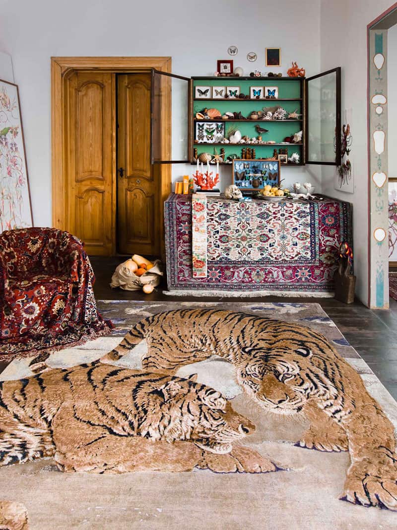 Tiger Hand-Woven Exquisite Rug | Size: 305 x 427 cm