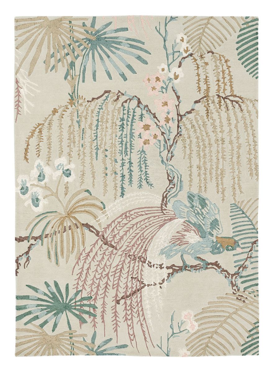 Rainforest Orchid Grey 50701 Premium Rug | Size: 250 x 350 cm