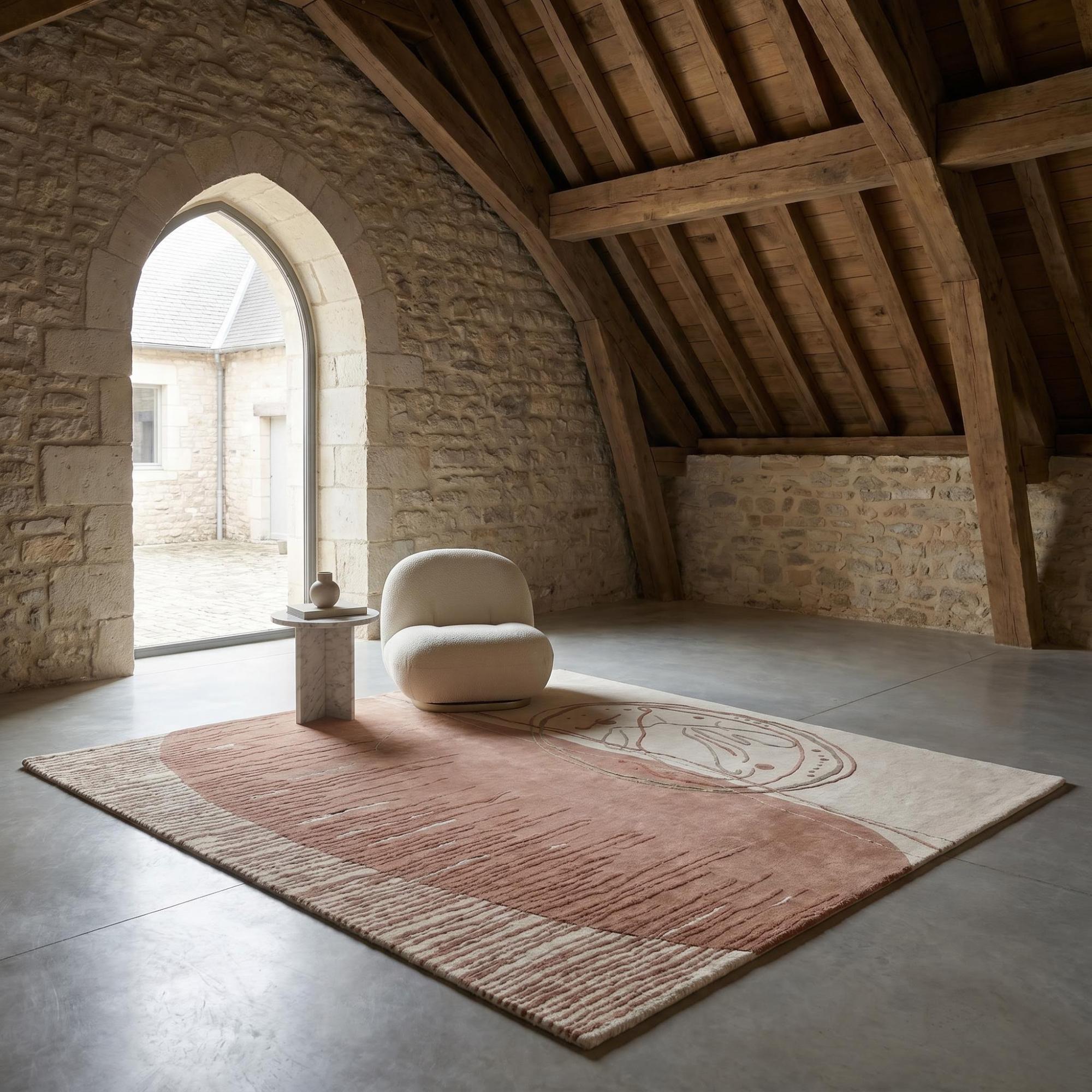 Archive Seal Rose Artisan Rug