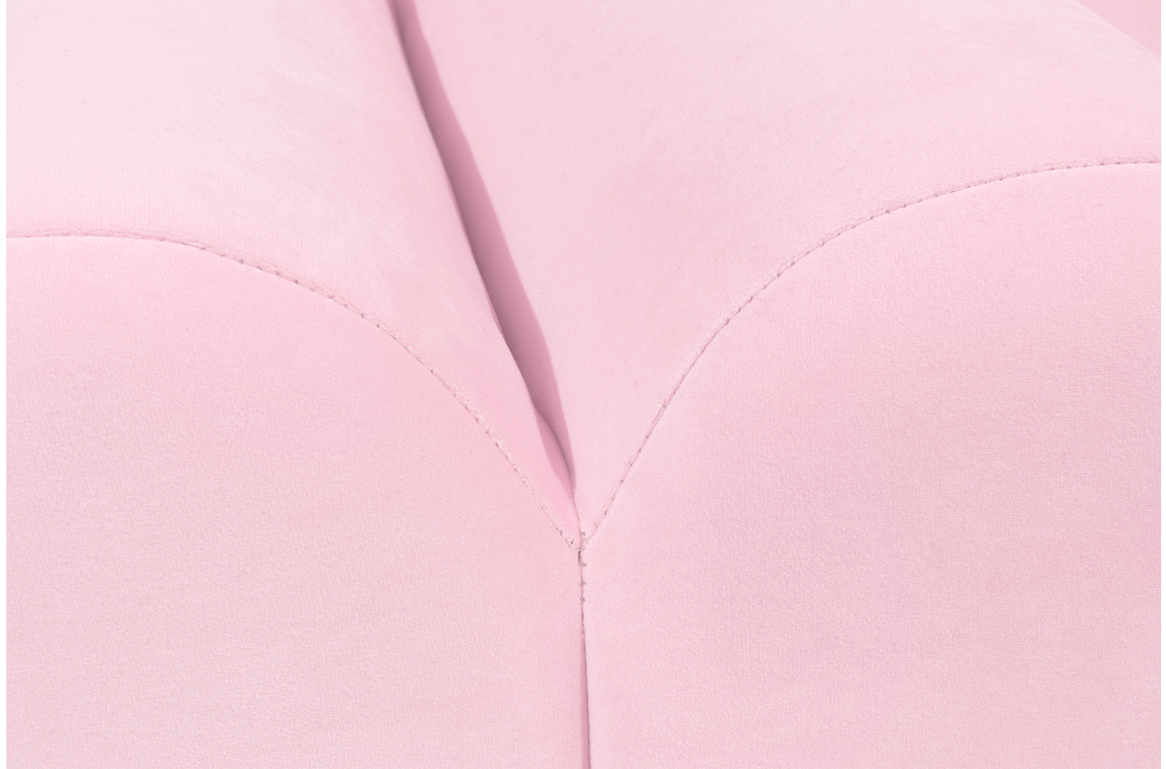 Sweet Swirl Pink Velvet Bench