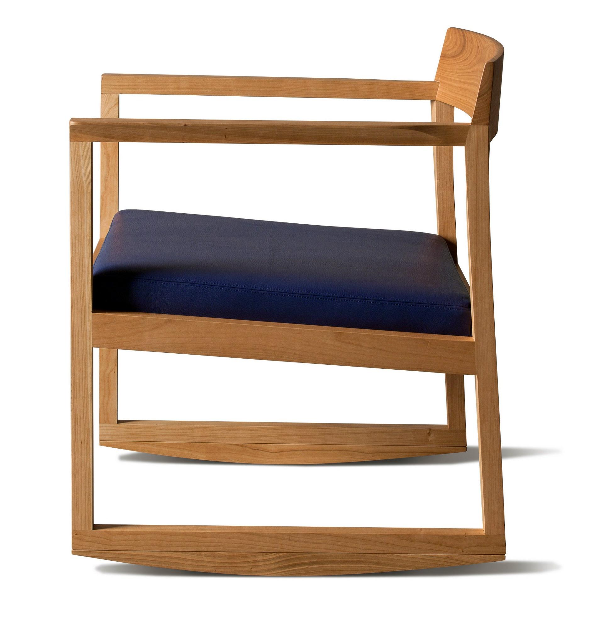Burton Navy Blue Artisan Rocking Chair