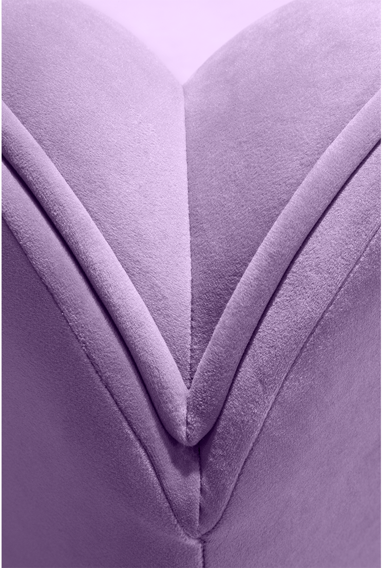 Fluffy Cloud Purple Sofa