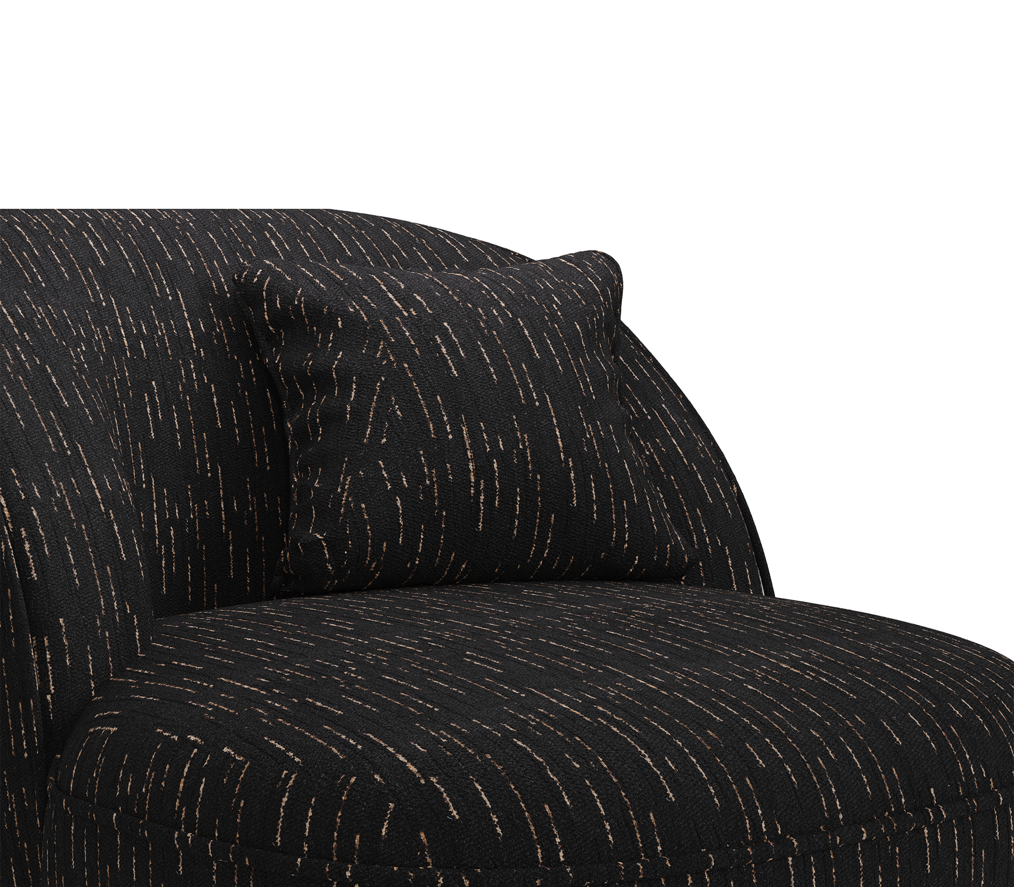 Angora Black Designer Armchair