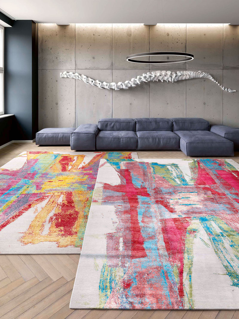 Beach Day Hand-Woven Exquisite Rug ☞ Size: 183 x 274 cm