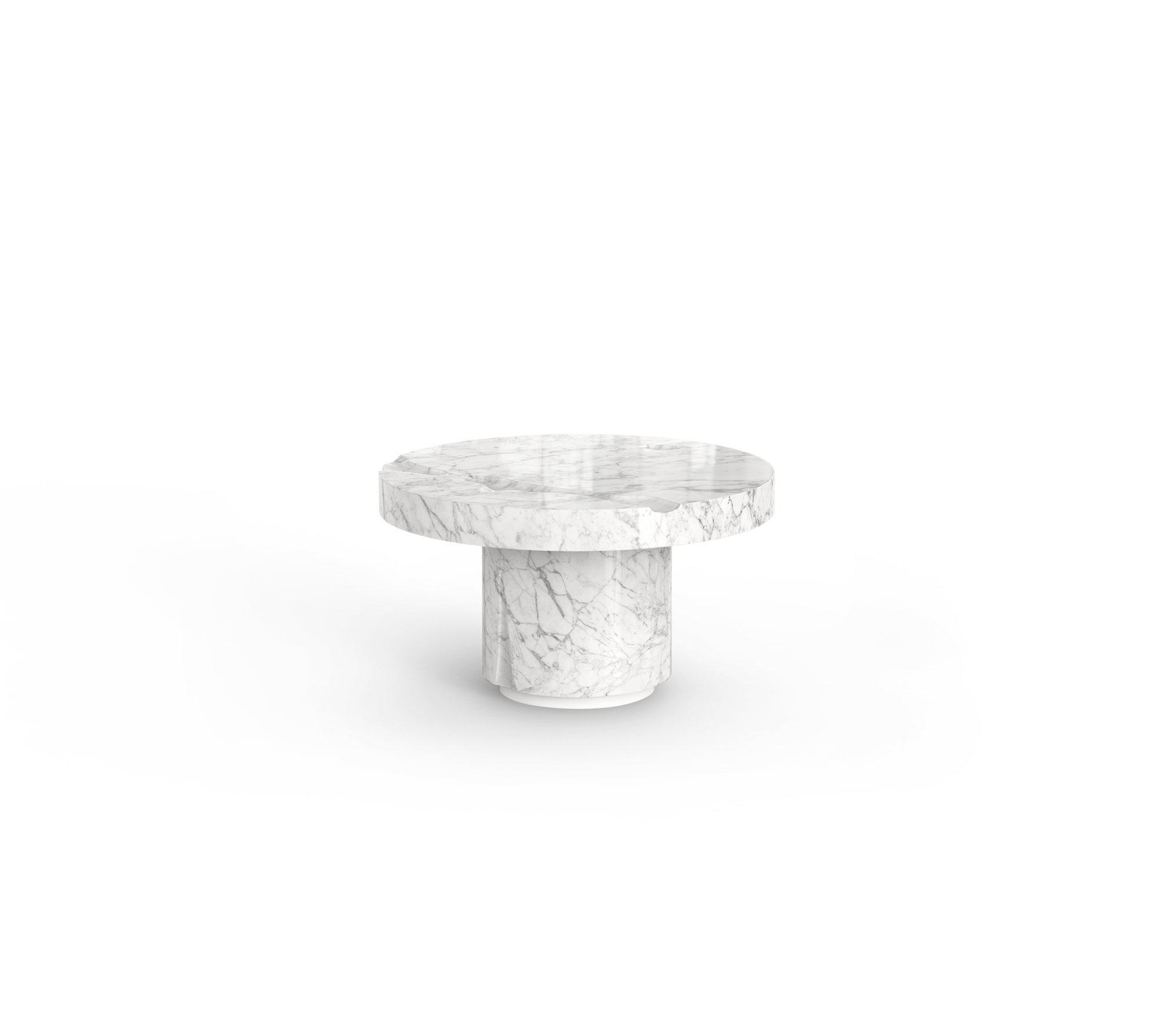 Carrara Marble 3-Piece Coffee Table Set