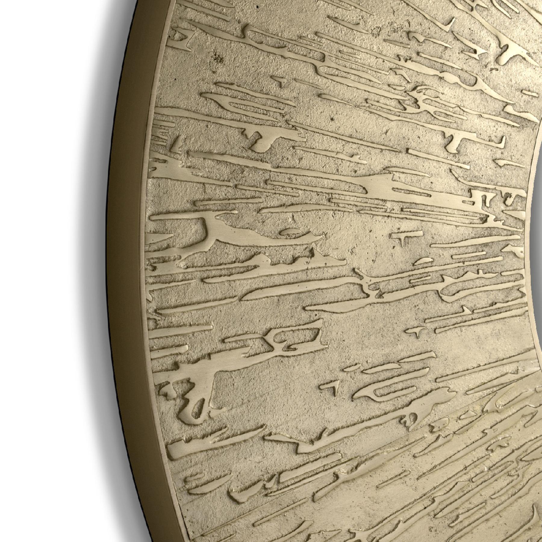 Round Brass Accent Bold Mirror