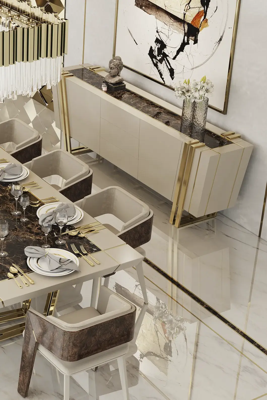 Soar Beige Sideboard