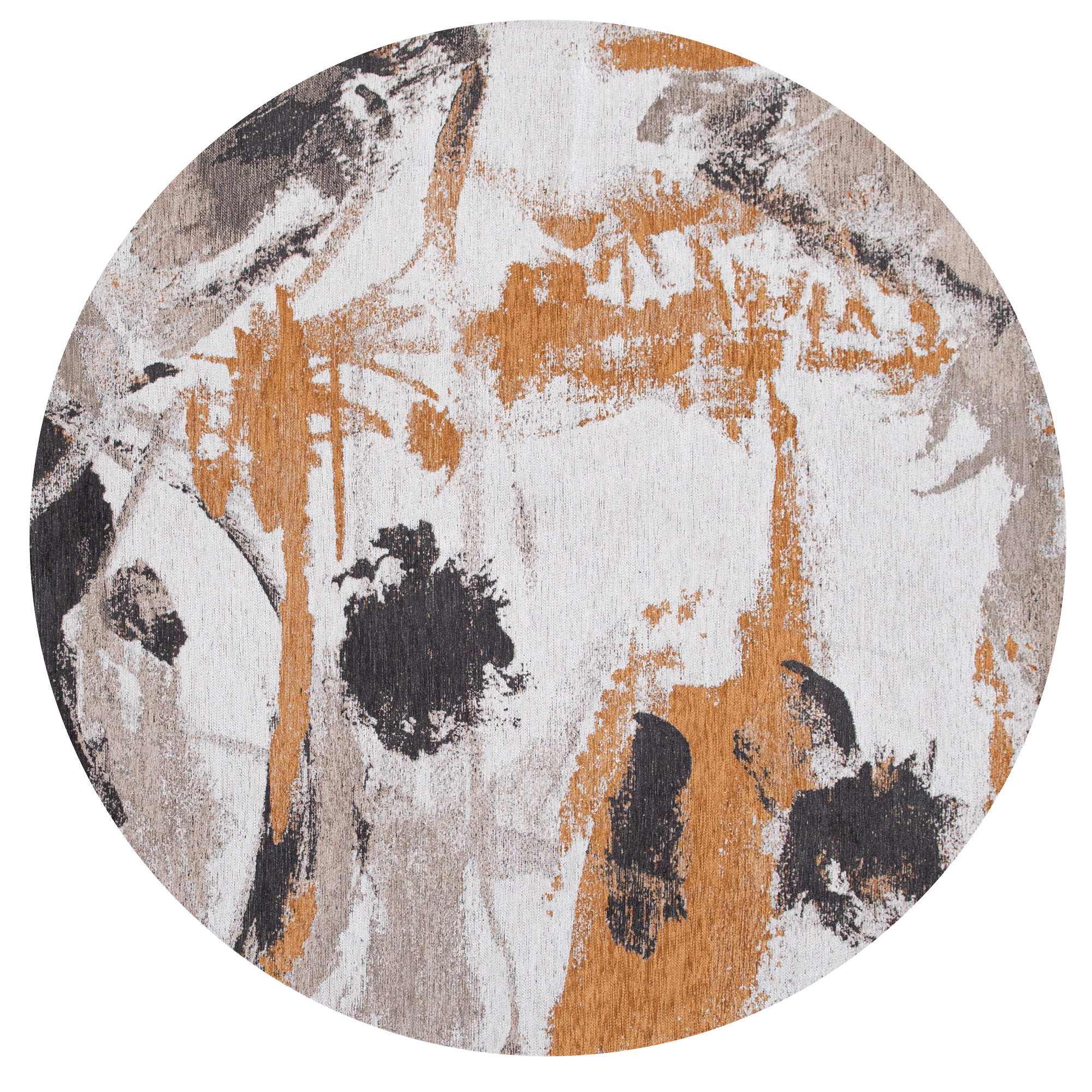 Modern Centered Abstract Round Rug | Size: Ø 240 cm