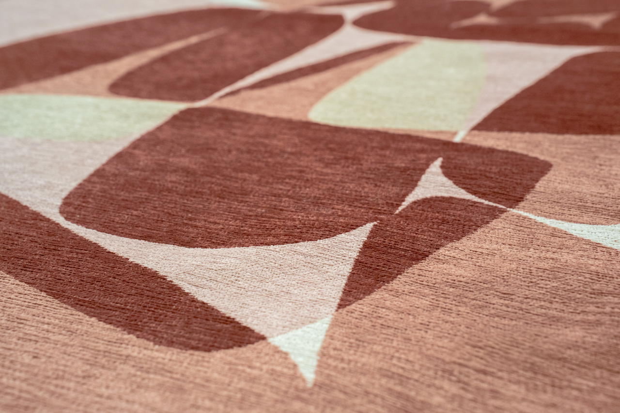 Cherry Mocha Jacquard Wilton Rug