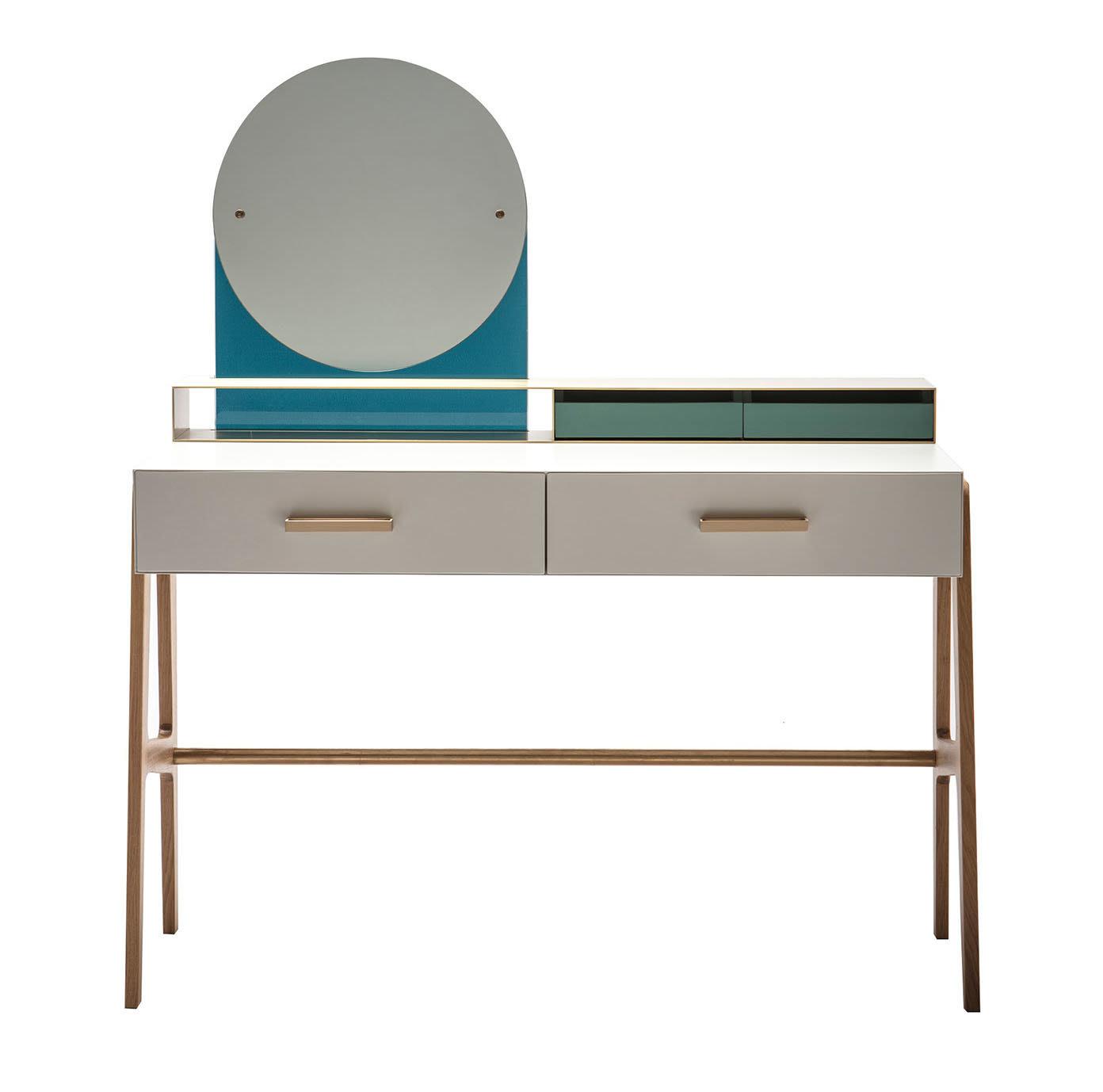 Elegant Vanity Table with Mirror