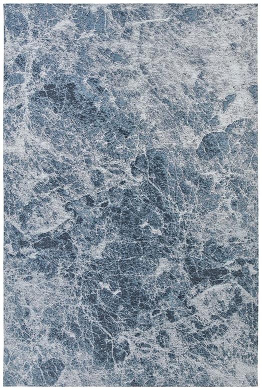 Deco Abstract Blue Flat-woven Rug