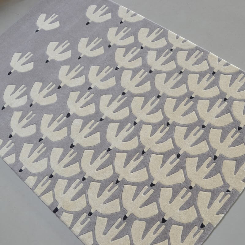 Birds Hand-Tufted Rug