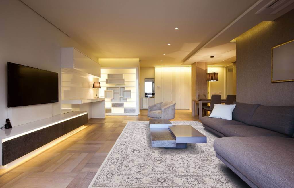 Woodstock White Rug by Louis de Poortere