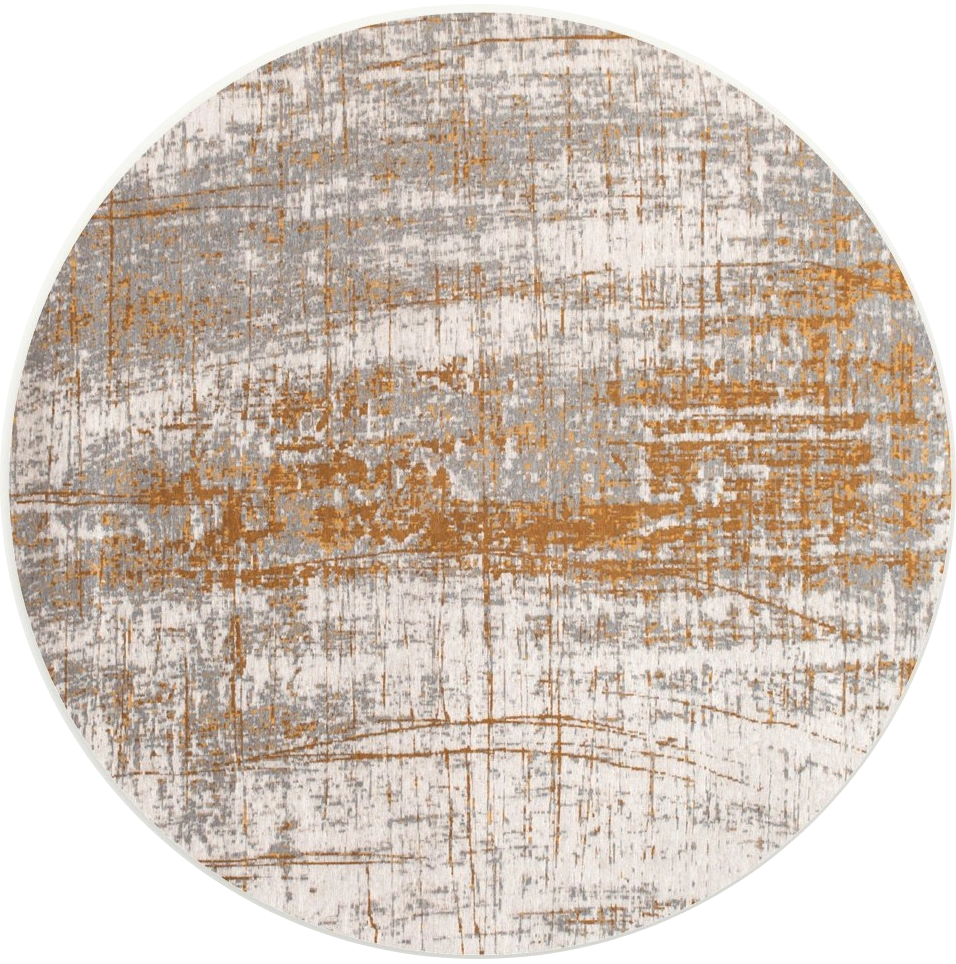 Vintage Gold Round Rug | Size: Ø 140 cm
