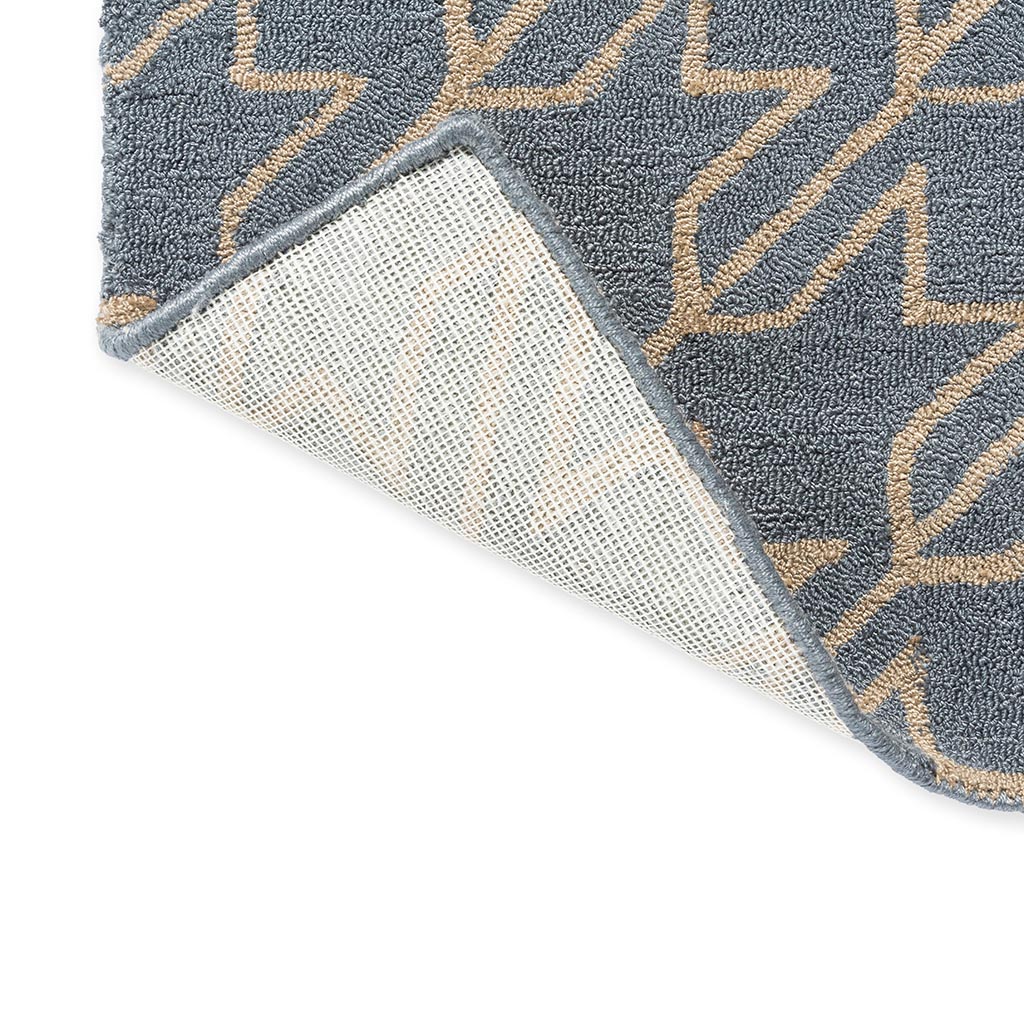 Houndstooth Blue Outdoor Rug | Size: 250 x 350 cm