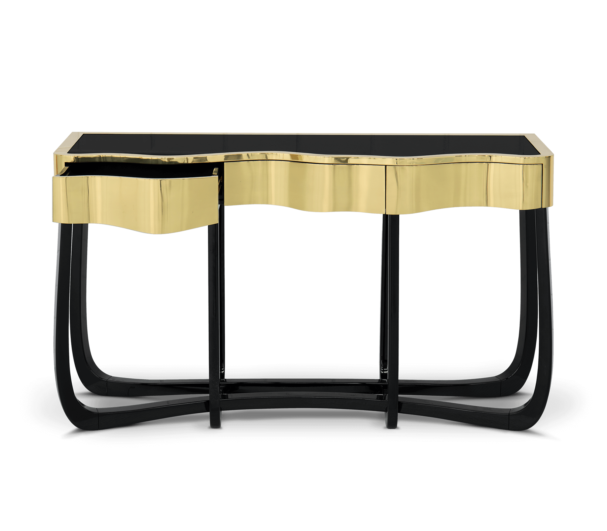 Serpentine Gold Luxe Console
