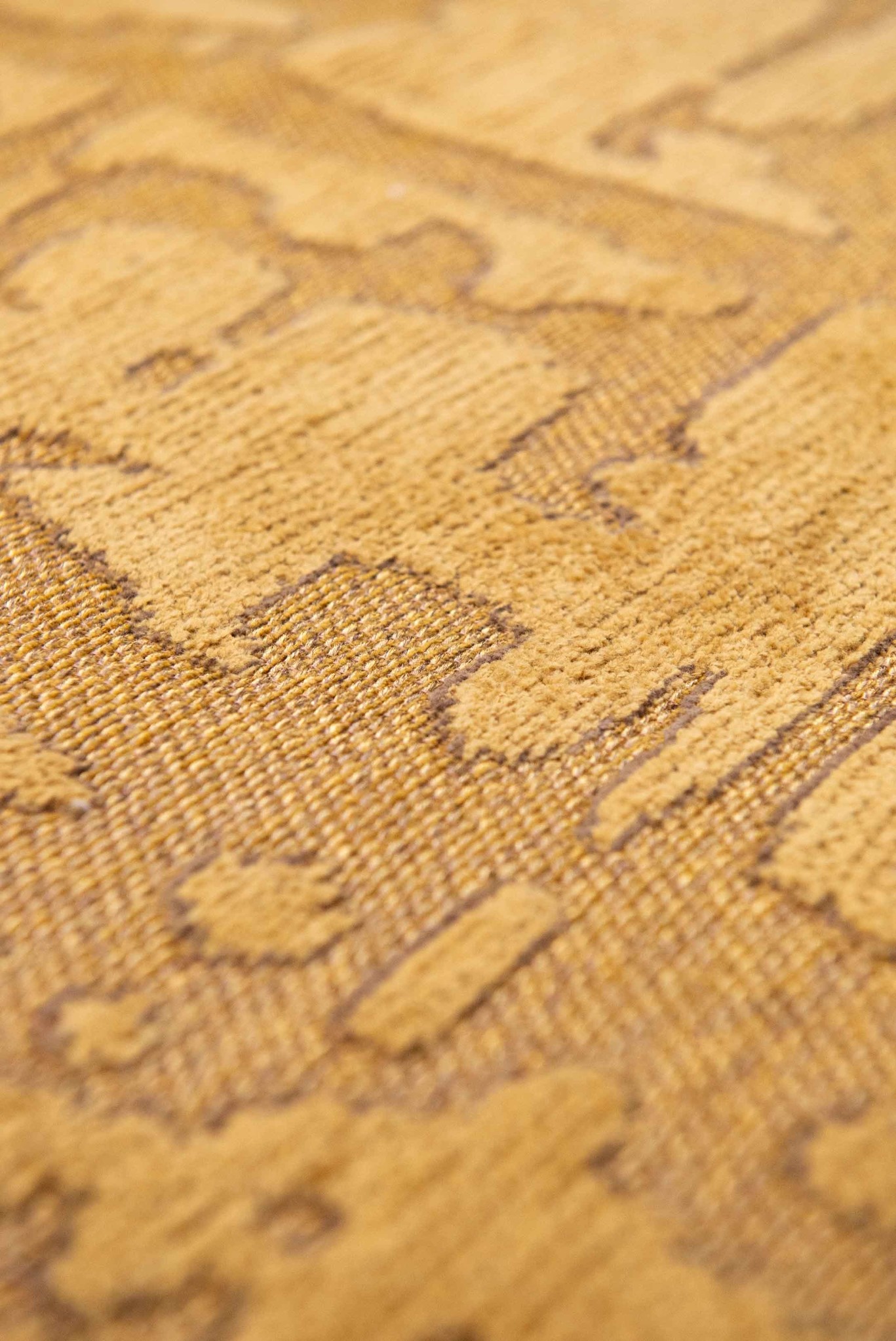 Gold Belgian Flatwoven Rug ☞ Size: 140 x 200 cm