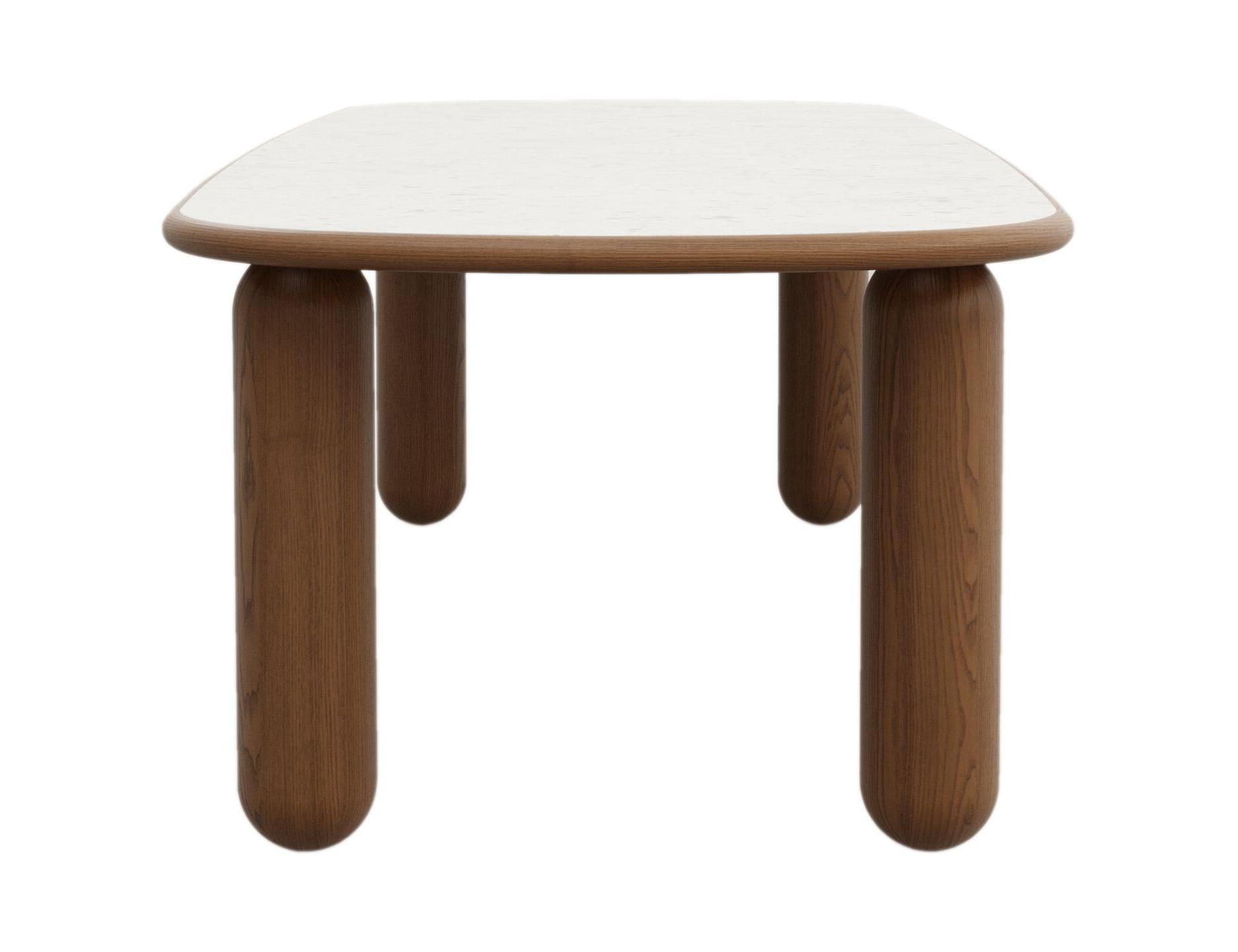 Dolmen Natural Oval Italian Dining Table