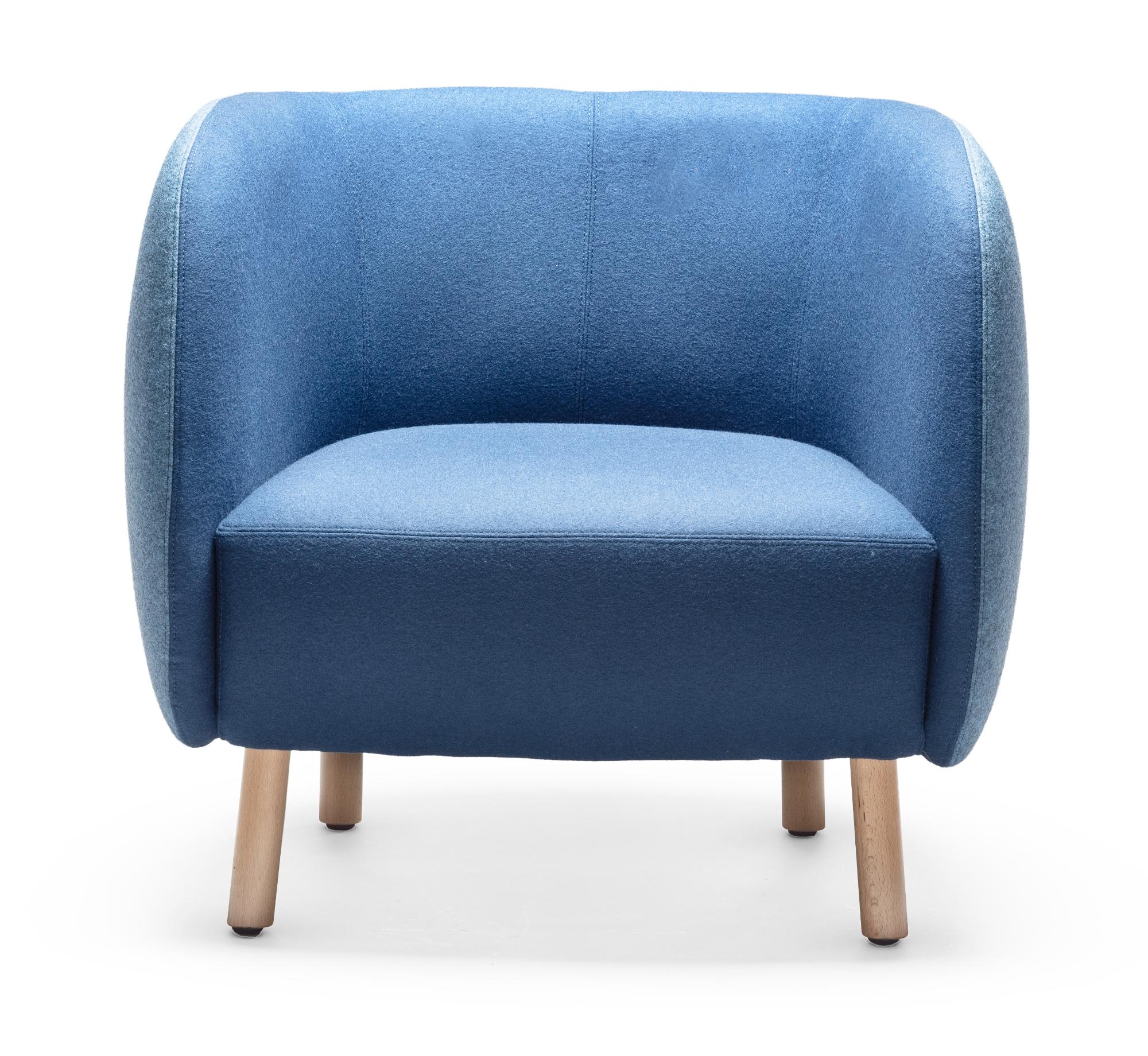 Blue Mousse Armchair