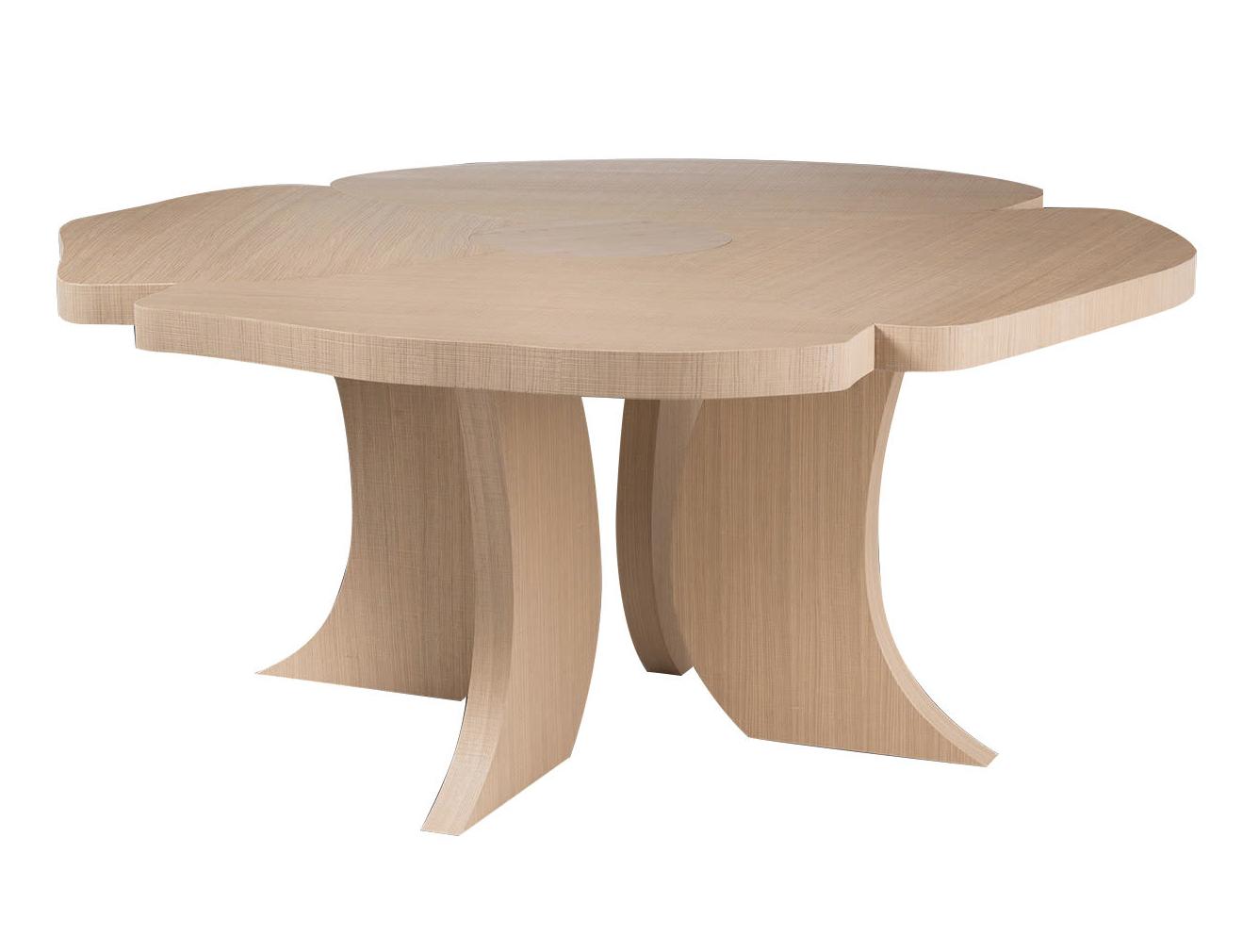 Oval Natural Wood Dining Table