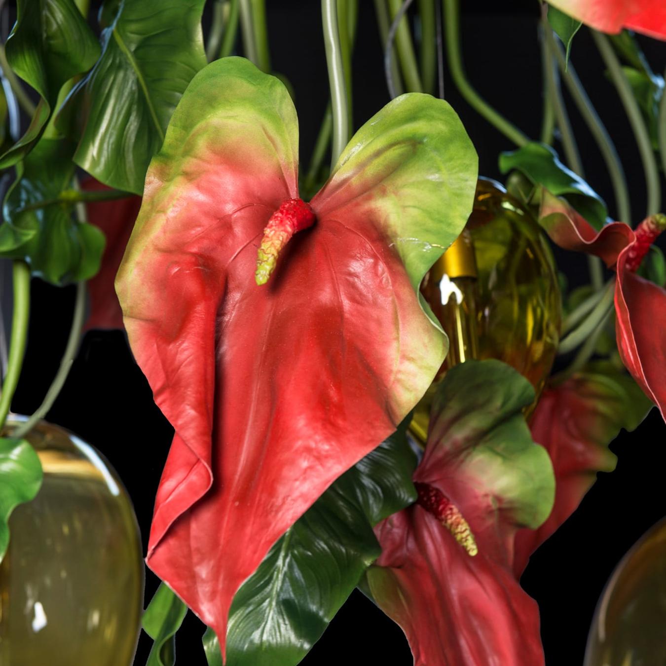 Anthurium Dark Statement Chandelier