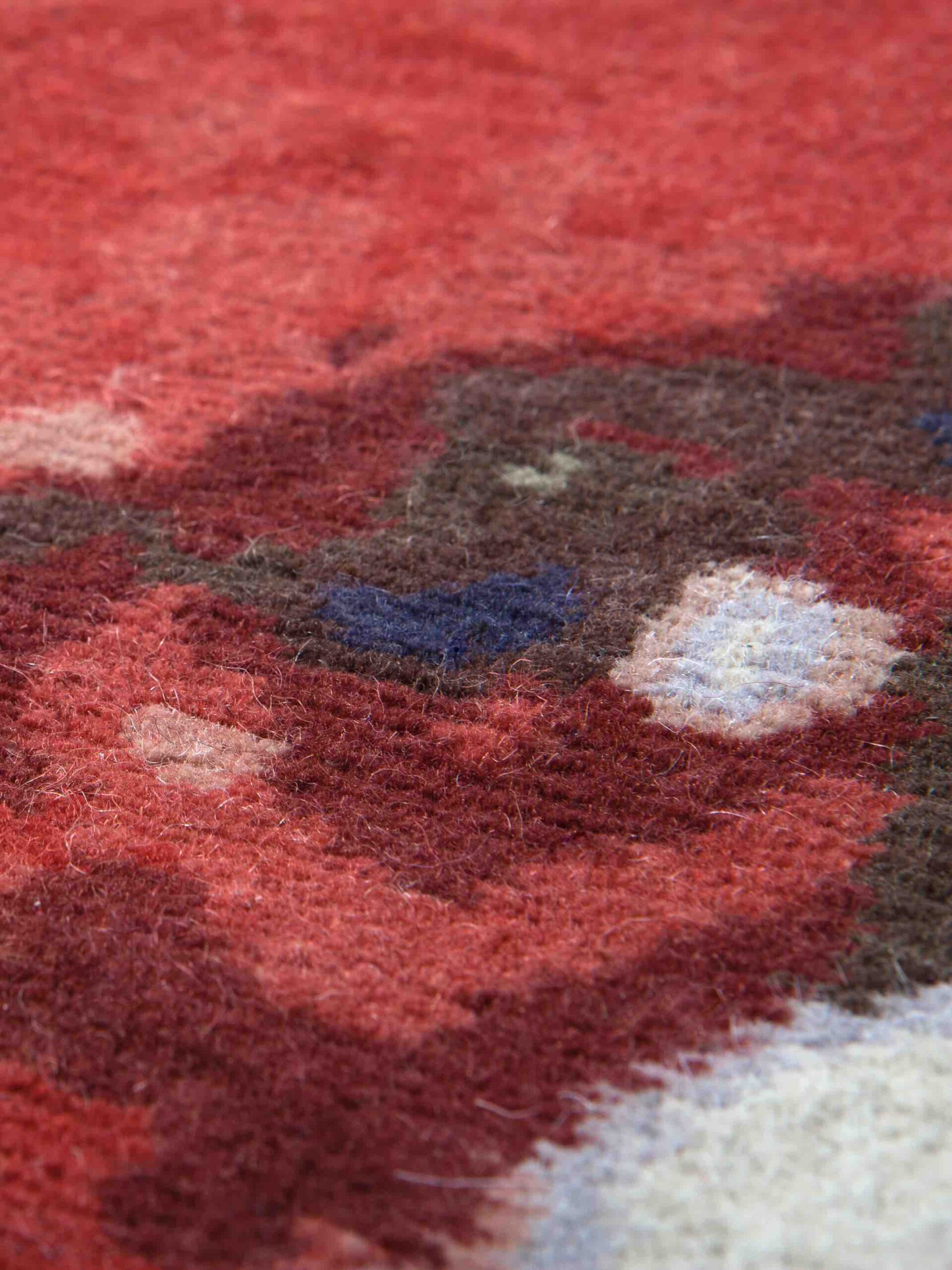 Rooster Wool Rug | Size: 122 x 188 cm
