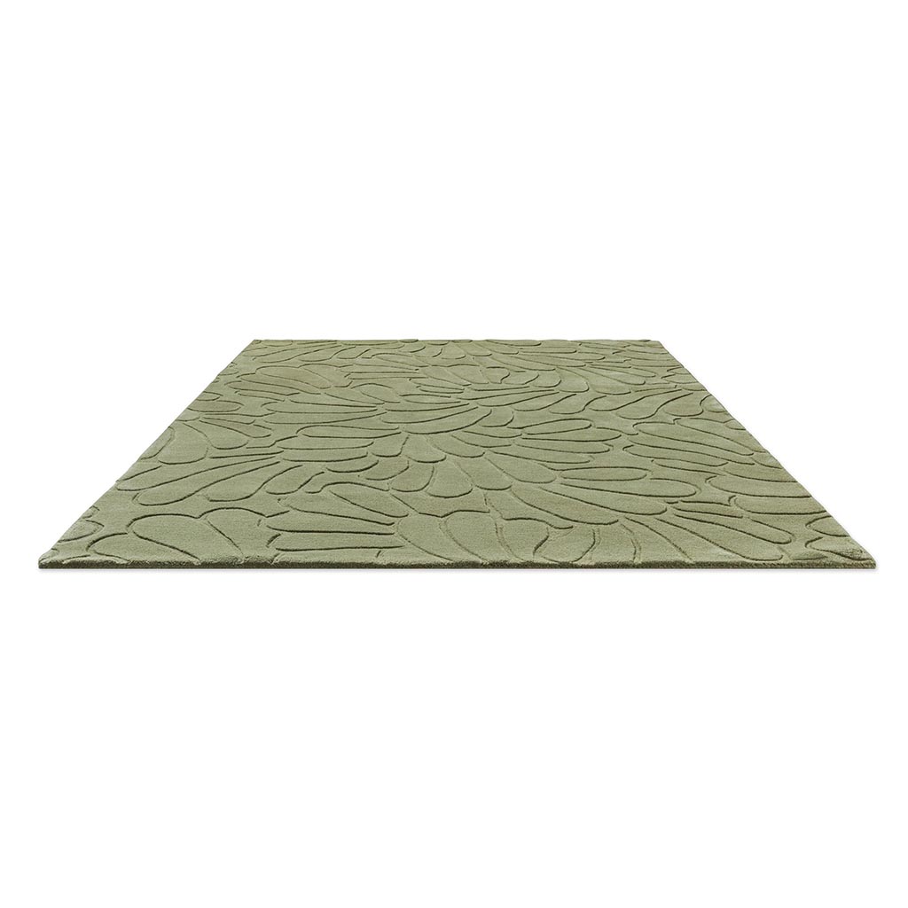 Petal Design Hedgerow Green Rug | Size: 200 x 280 cm