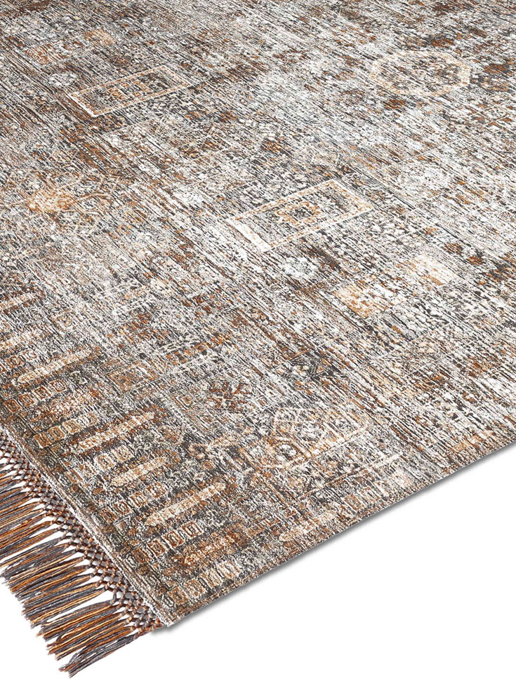 Agra Charcoal Luxury Handwoven Rug | Size: 183 x 274 cm