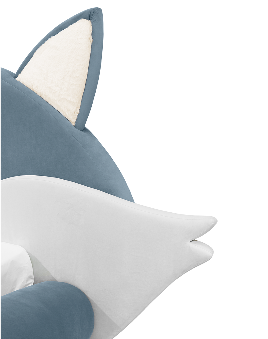 Fox Blue Kids Bed