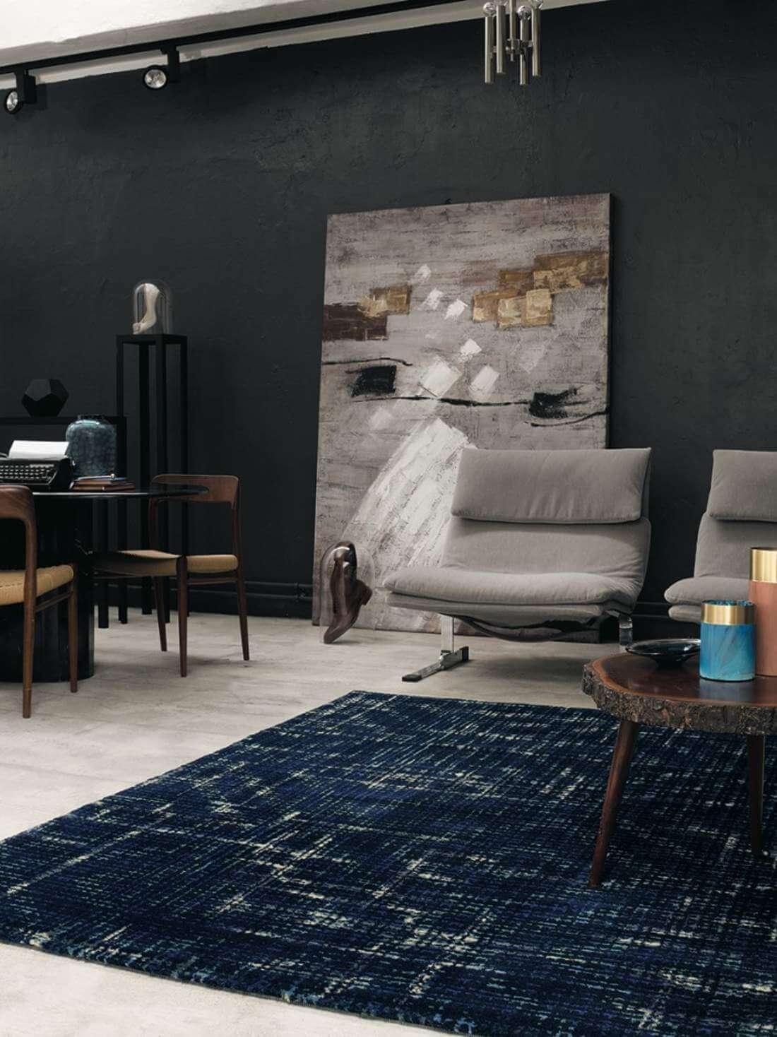 Bloome Navy 58508 Rug | Size: 170 x 240 cm
