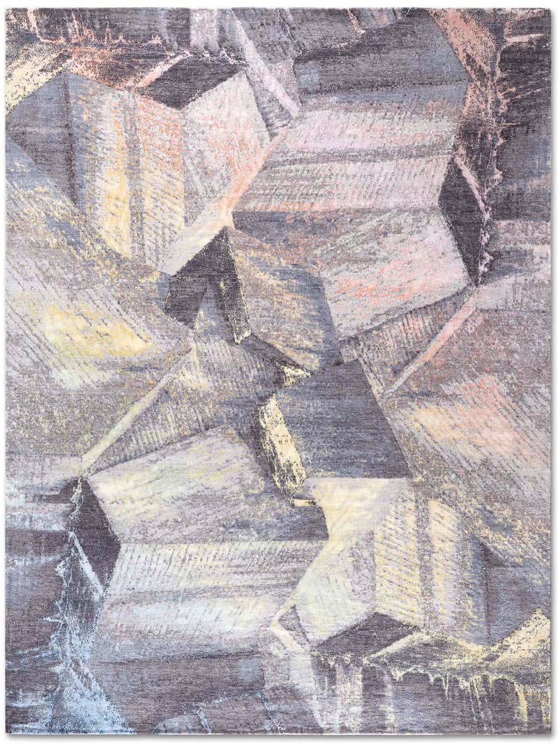 Brutalism Pastel Handwoven Luxury Rug