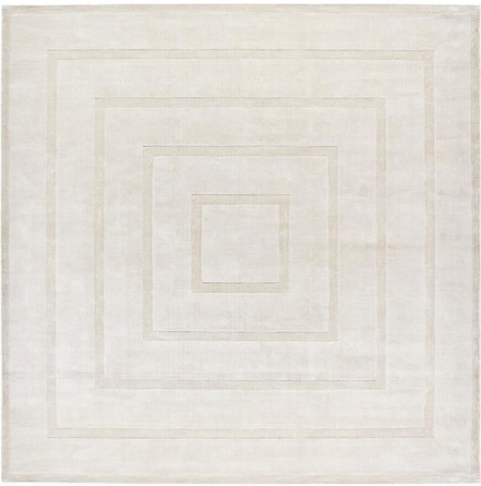 Border Hand-Loomed Beige Rug