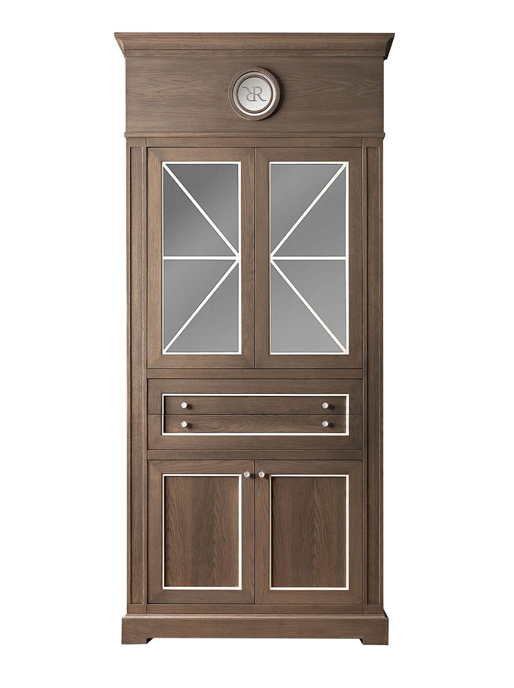 Natural Oak Double-Door Wardrobe