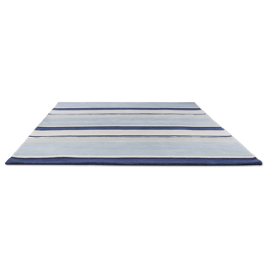 Eaton Striped Cotton Rug | Size: 170 x 240 cm