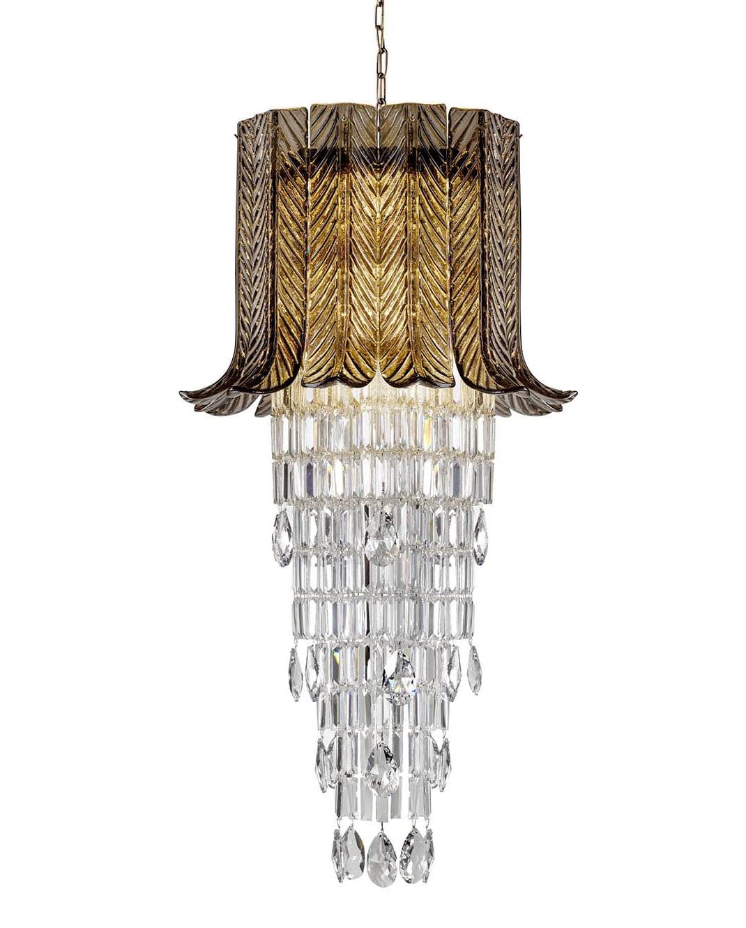 Murano Glass Leaf Chandelier