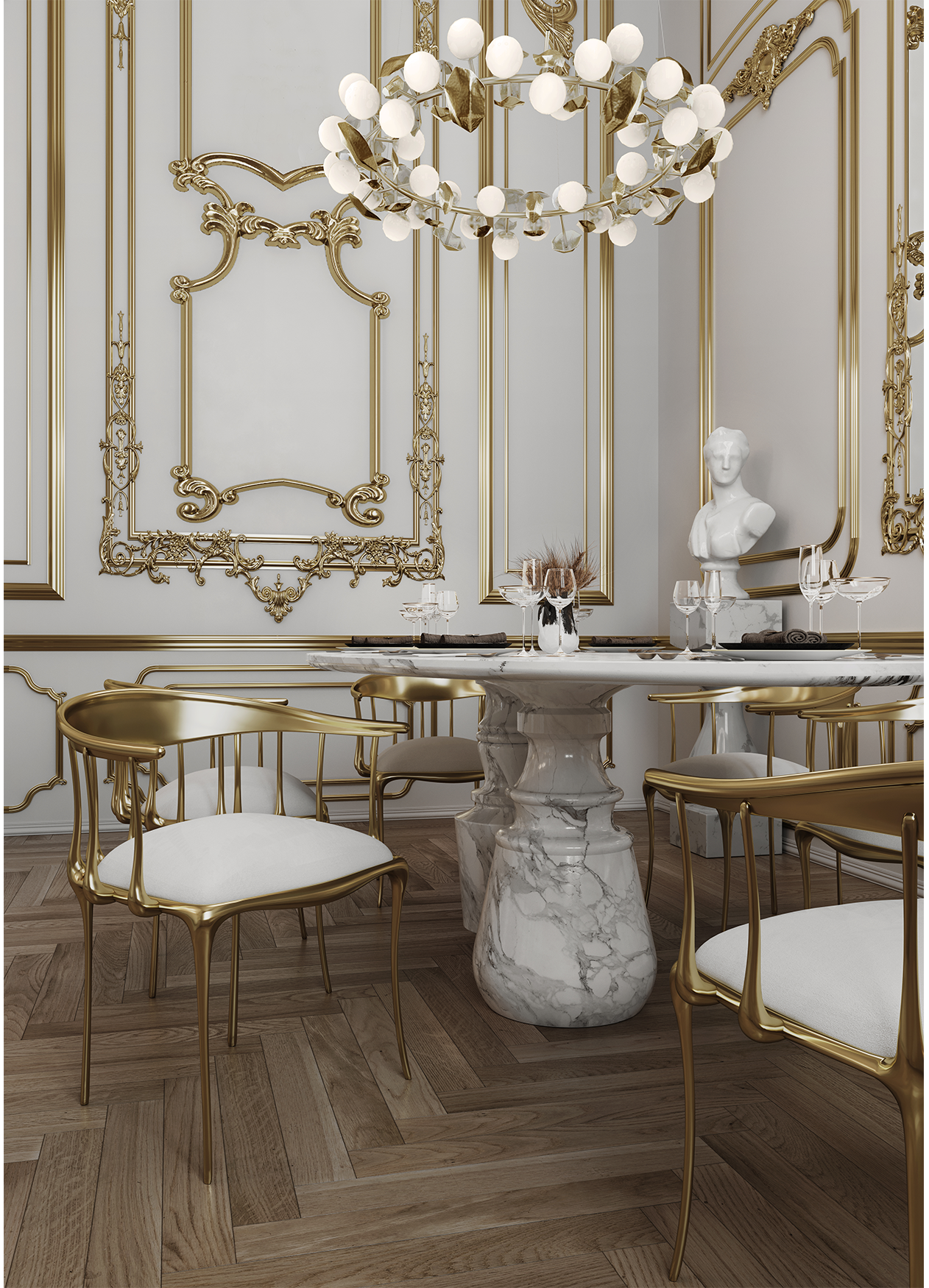 Oval Estremoz Luxe Dining Table