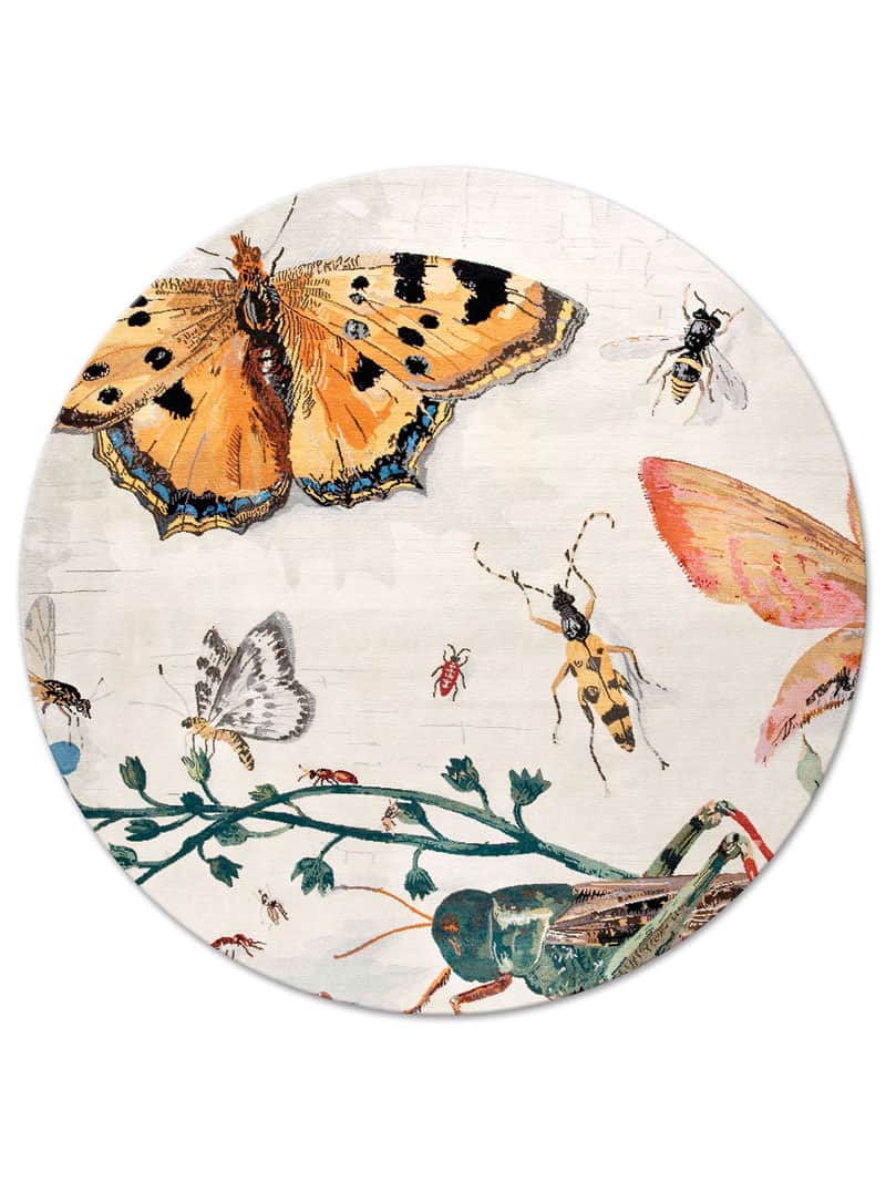 Grasshopper Hand-Woven Exquisite Rug