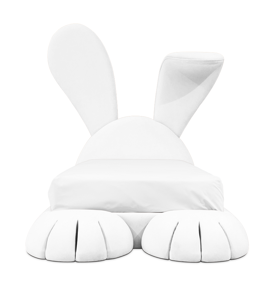 Bunny Cozy Kids Bed | Mattress Size: 190 x 200 cm