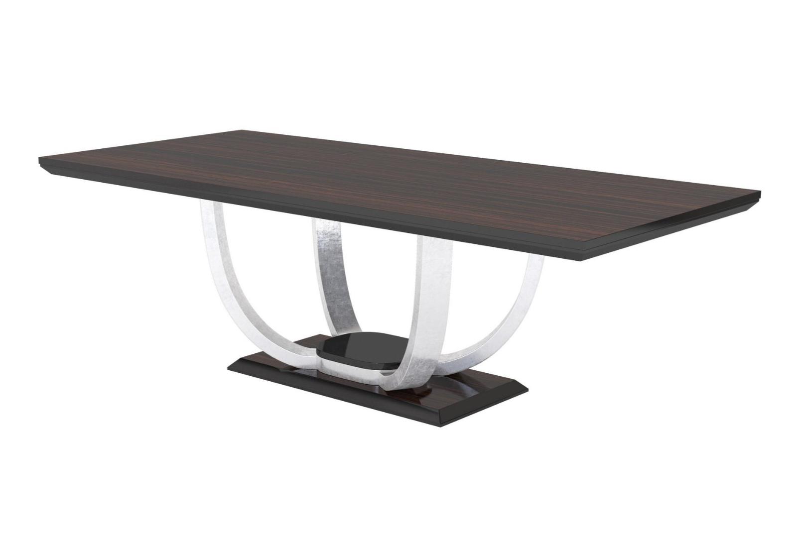 Calvin Dark and Silver Italian Dining Table