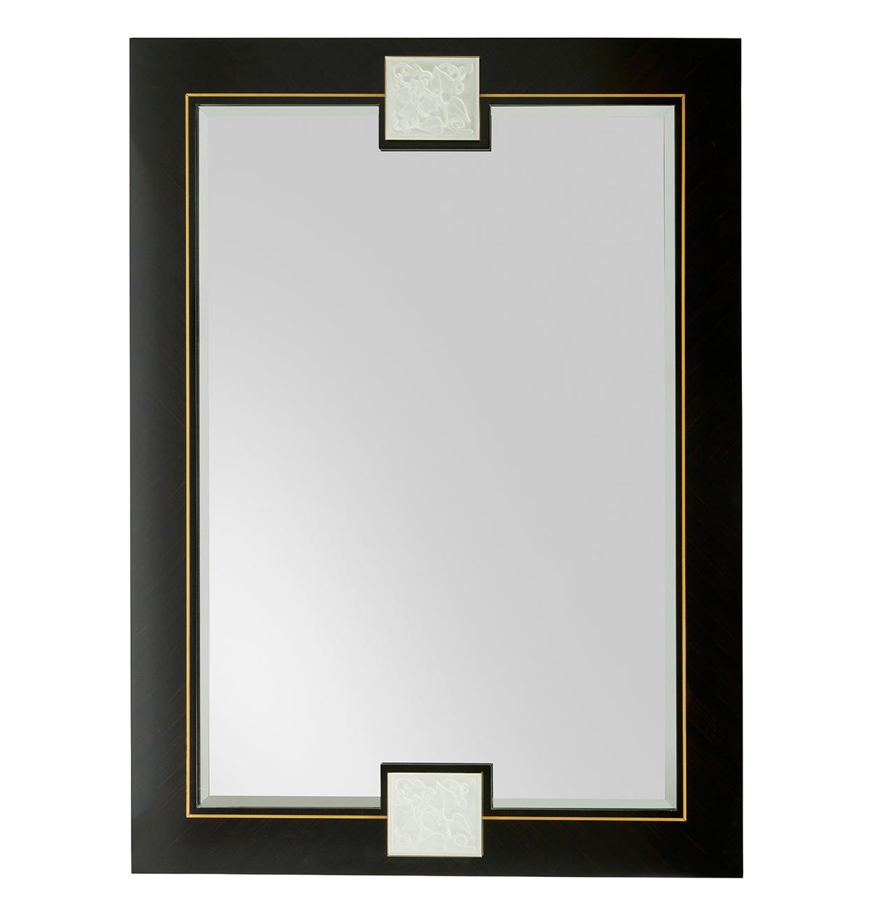 Ebony Brass Artisan Wall Mirror