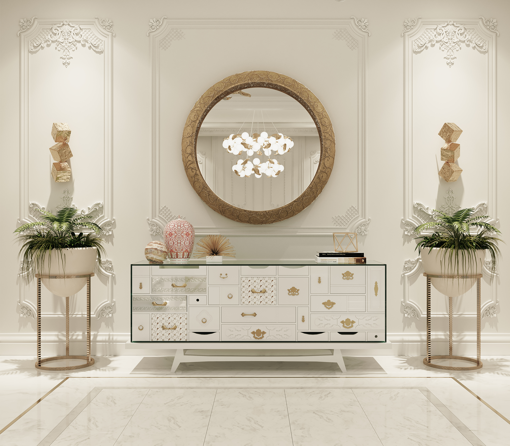 Miro White Classic Sideboard