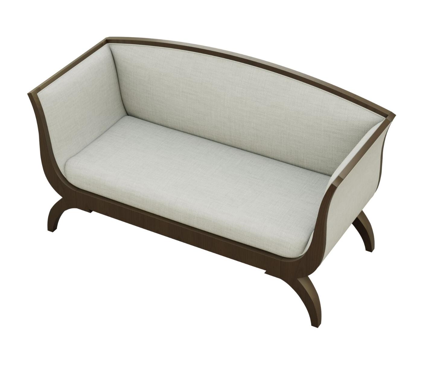 Biedermeier Ivory Italian Sofa