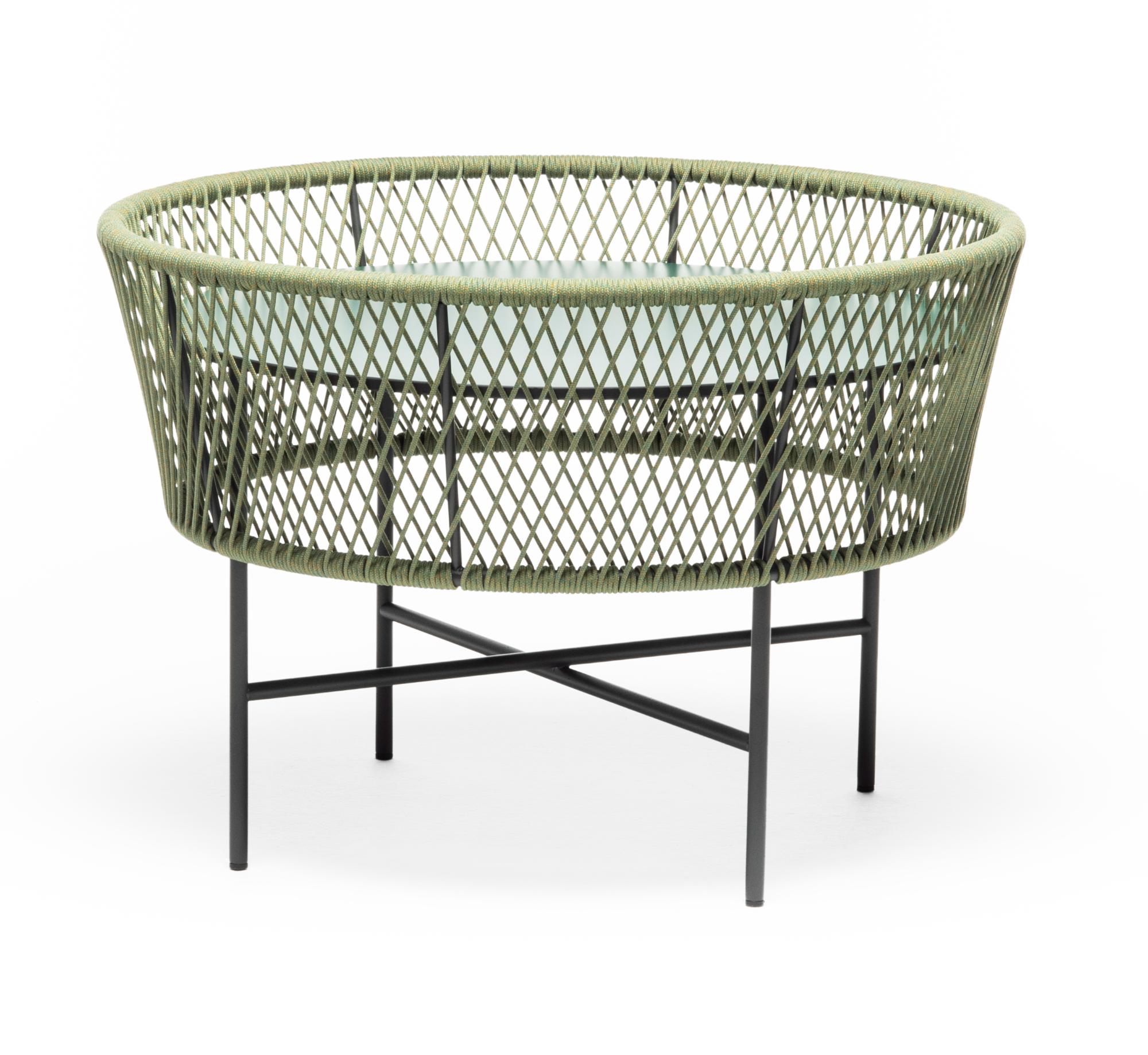 Tamburo Round Green Outdoor Coffee Table