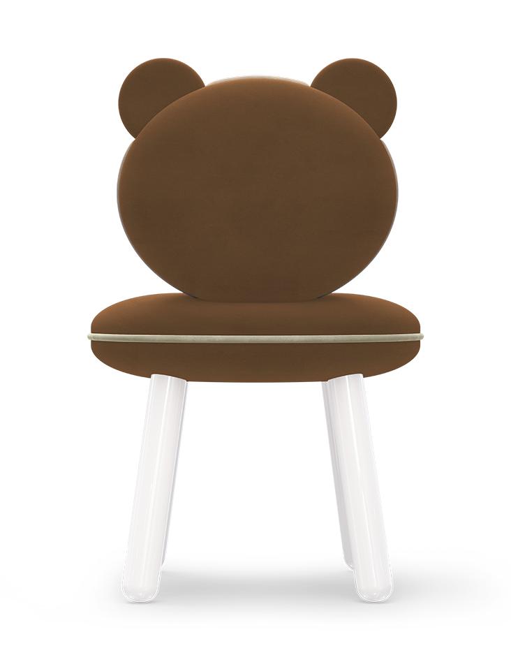 Fluffy Bear Brown Soft Kids Chair