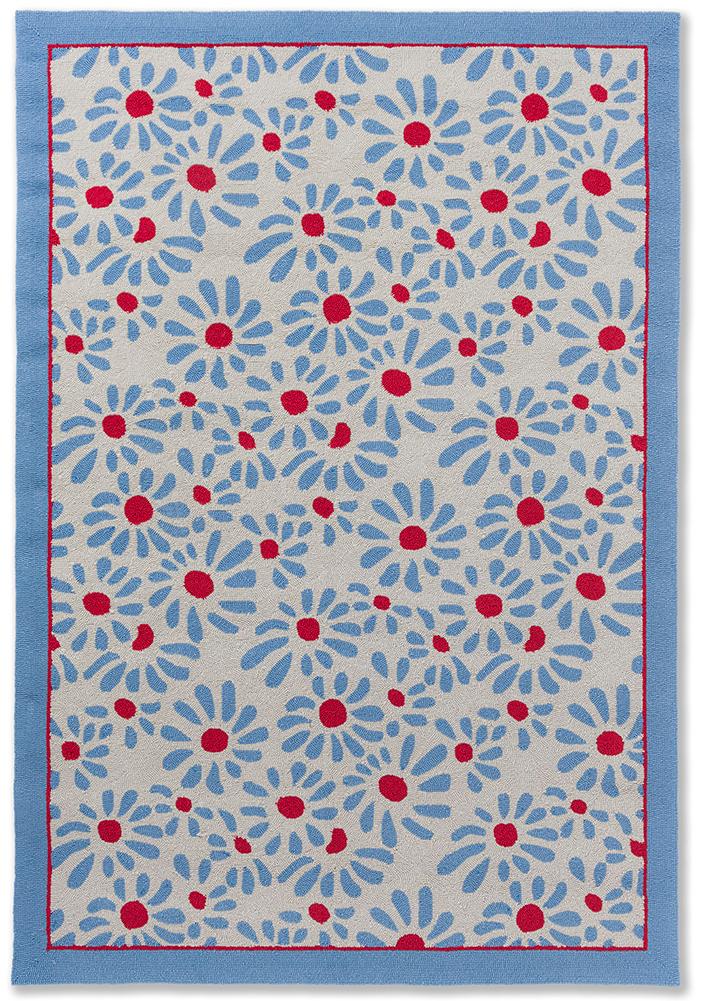 Daisy Sky Blu Outdoor Rug | Size: 160 × 230 cm