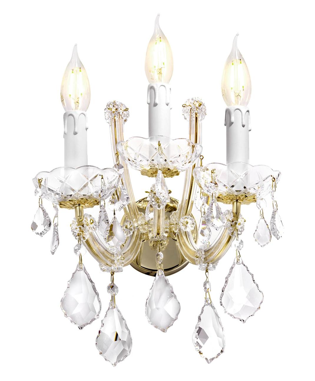 Mariateresa 3-Light Crystal Wall Sconce