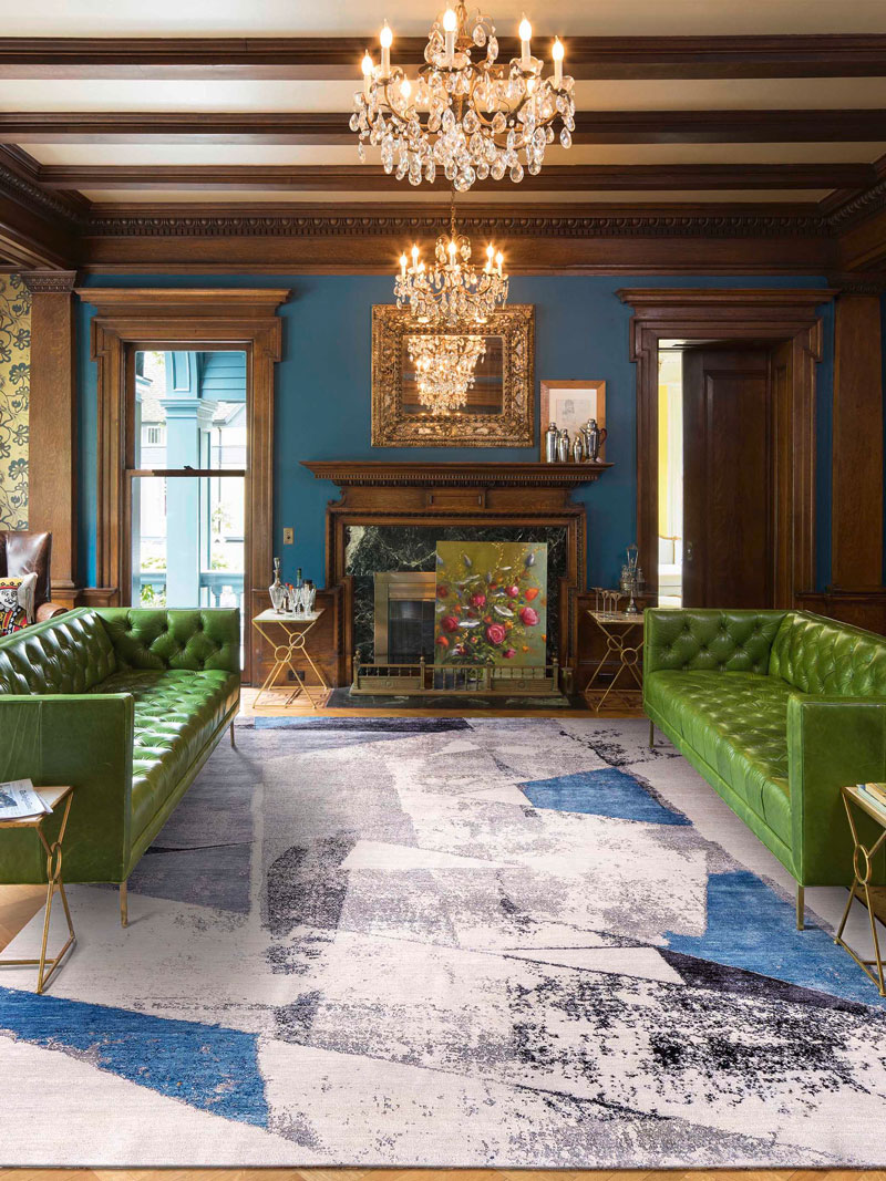 Original Grey Hand-Woven Exquisite Rug