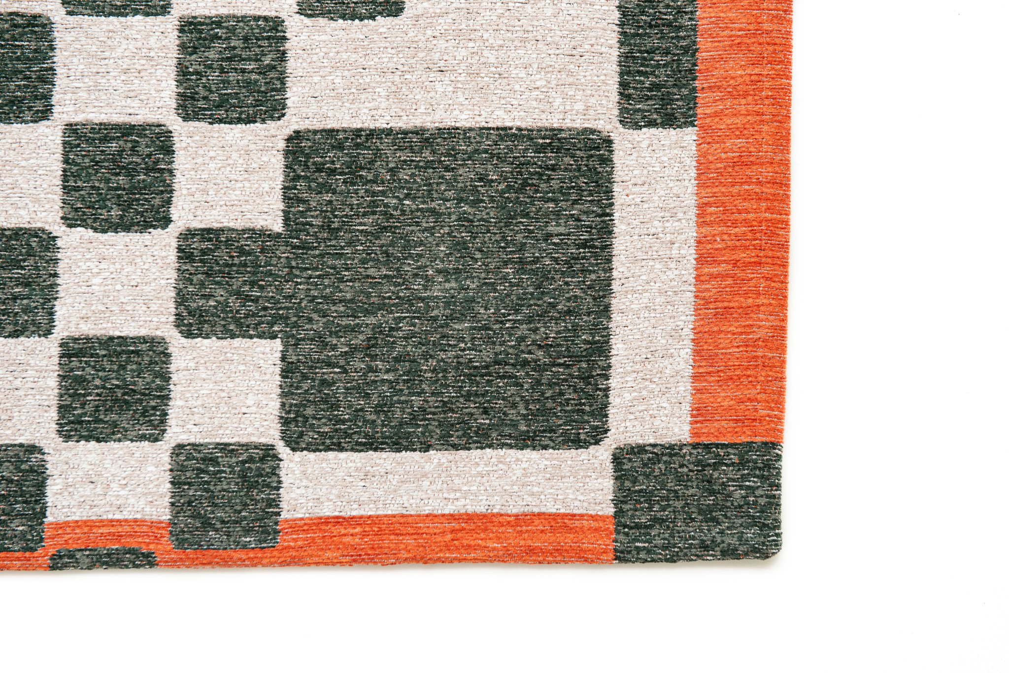 Deep Green Contemporary Rug